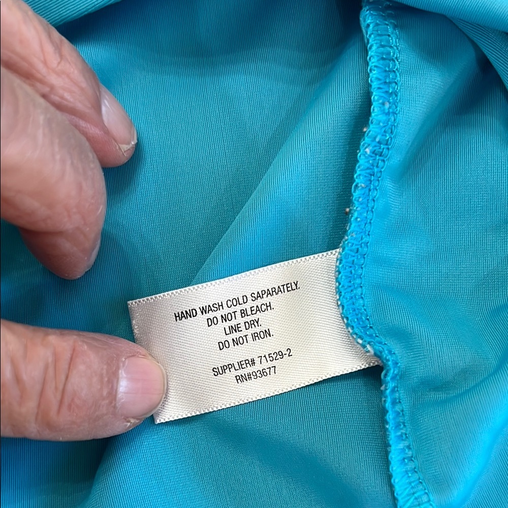 Arizona Jean Company Blue Rashguard Swim Shirt - Picture 4 of 4